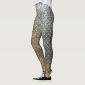 Metaal oppervlak, reflecterende textuur achtergron leggings (Links)