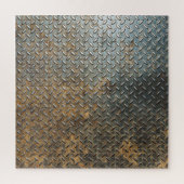 Metaal oppervlak, reflecterende textuur achtergron legpuzzel (Verticaal)