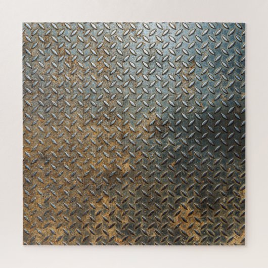 Metaal oppervlak, reflecterende textuur achtergron legpuzzel (Verticaal)