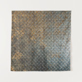 Metaal oppervlak, reflecterende textuur achtergron wandkleed (Voorkant (horizontaal))