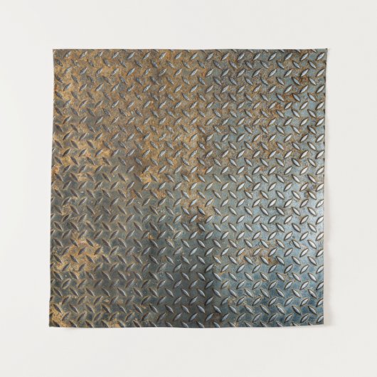 Metaal oppervlak, reflecterende textuur achtergron wandkleed (Voorkant (horizontaal))