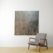 Metaal oppervlak, reflecterende textuur achtergron wandkleed (In situ)