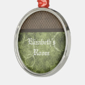 Metaal Ornament Steampunk, groen (Links)