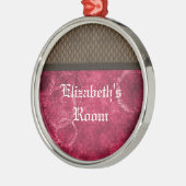 Metaal Ornament Steampunk, Roze (Links)