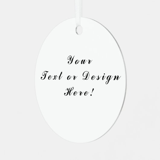 Metaal Ornament - Voeg uw ontwerp toe (Voorkant links)