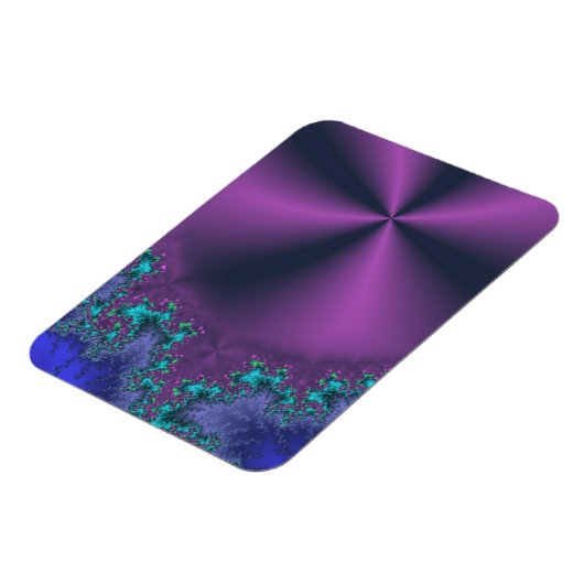 Metaal Paars kanon met Aqua Foam Abstract Magneet (Linkerzijde)