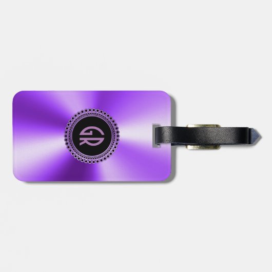 Metaal Paarse Roestvrij staalblik Bagagelabel (Achterkant horizontaal)