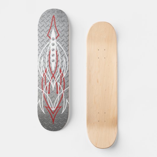 Metaal pinstriping skateboard (Voorkant)