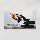 Metaal Plant van de uitvoerder van de bouw Visitekaartje (Voorkant)