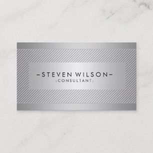 Metaal Professioneel Modern Elegant Zwart Visitekaartje