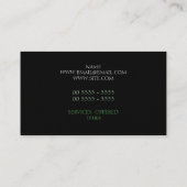 Metaal raster visitekaartje (Achterkant)