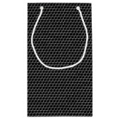 Metaal rasterpatroon - achtergrond klein cadeauzakje (Achterkant)