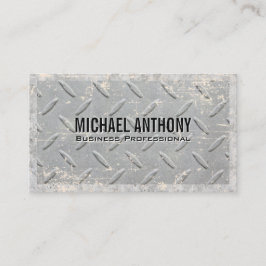 Metaal rasterpatroon | Grunge Visitekaartje