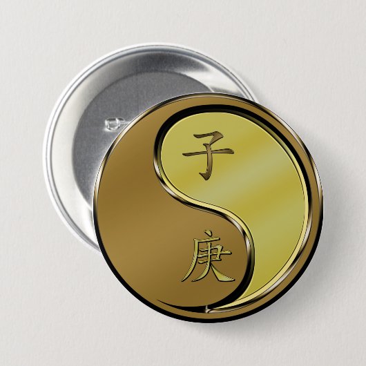 Metaal Rat Ronde Button 7,6 Cm (Voorkant /achterkant)