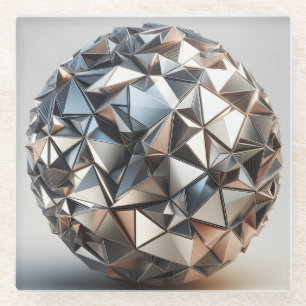 metaal reflecties design bal glazen onderzetter