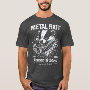 Metaal Riot Gesmeed in Geluid Punk Das Kunst T-shirt