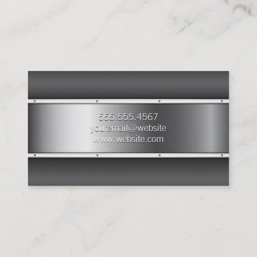 metaal | Rivieren | Metaal Visitekaartje (Achterkant)