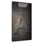 Metaal roestvrij A Monogram Klembord (Rechts)