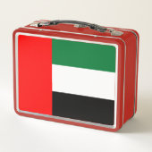 Metaal roestvrij koffertje - vlag van de VAE (Achterkant)