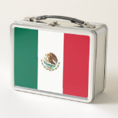 Metaal roestvrij Postvak met Mexicaanse vlag (Voorkant)
