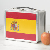 Metaal roestvrij Postvak met Spaanse vlag (In situ)