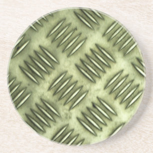 Metaal roestvrij staal Gecontroleerde vloertextuur Zandsteen Onderzetter