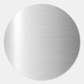 Metaal roestvrij staal ronde sticker (Voorkant)