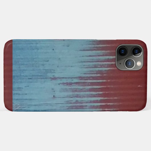 Metaal rood grijs verweerd Case-Mate iPhone case (Achterkant (horizontaal))