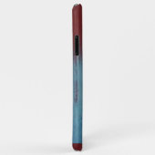 Metaal rood grijs verweerd Case-Mate iPhone case (Achterkant/rechts)