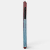 Metaal rood grijs verweerd Case-Mate iPhone case (Achterkant/links)