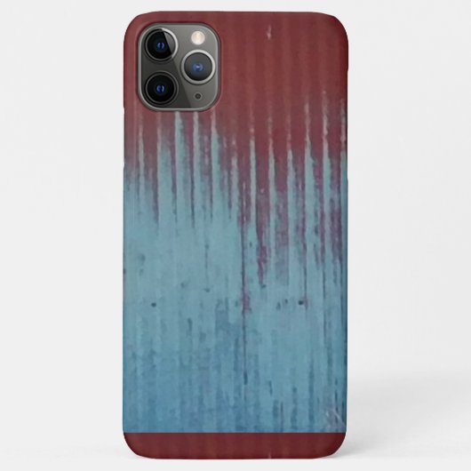Metaal rood grijs verweerd Case-Mate iPhone case (Achterkant)