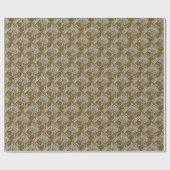 Metaal Roos-01-Silver Gold-Gift Wrapping Paper Cadeaupapier (Vlak)