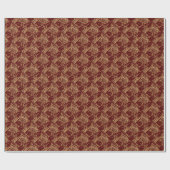 Metaal Roos-04-Brick Rood-Gift Wrapping Paper Cadeaupapier (Vlak)