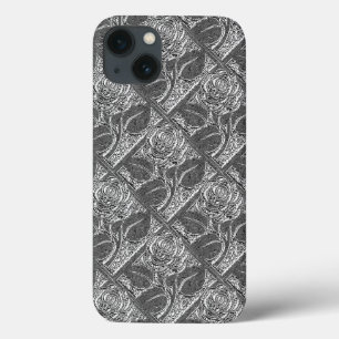 Metaal Roos-05-zilver-galaxy Note4 Hoesje