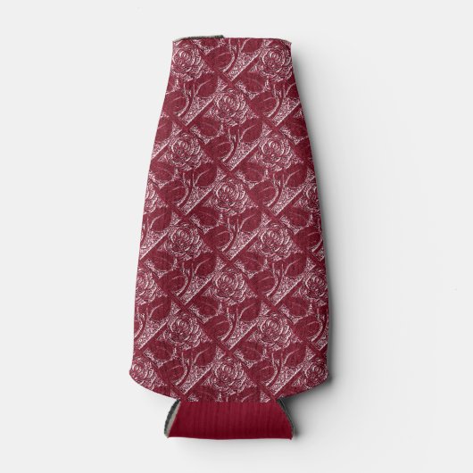 Metaal Roos-16-Wijn-FLESKOPER Flesjeskoeler (Voorkant)