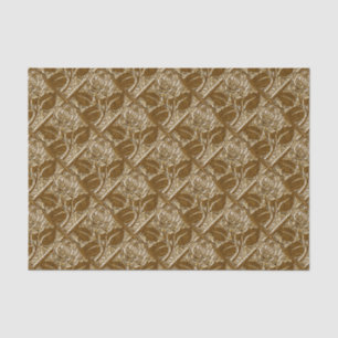 Metaal Roos-23-bruin Gold-Tissue wrap papier
