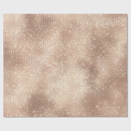 Metaal Roos Blush Skinny Spark Champaigne Sepia VI Cadeaupapier (Vlak)