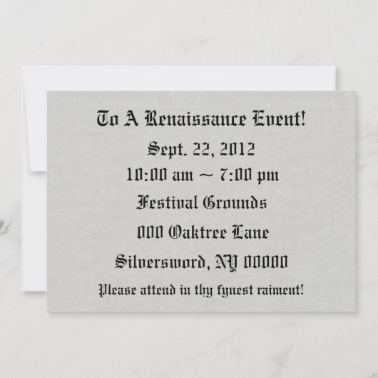 Metaal schild Lion Gray Faux Stone Kaart (Achterkant)