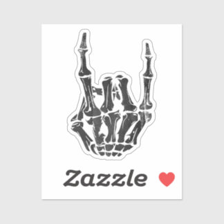 Metaal Skeleton Hand Sticker