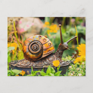 Metaal Slakken Tuin Ornament Briefkaart