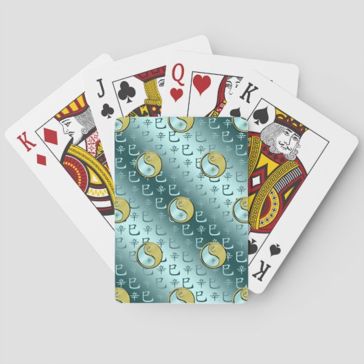 Metaal Slang Pokerkaarten (Achterkant)