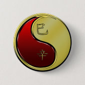 Metaal Slang Ronde Button 5,7 Cm (Voorkant)