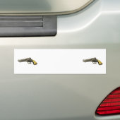 Metaal Speelgoed Pistool Bumpersticker (Op auto)