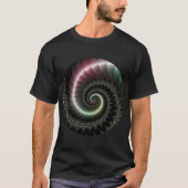 Metaal-spiraal fractal t-shirt (Voorkant)