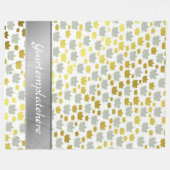 metaal, staal, platen, industrieel, bord, zwaar, fleece deken (Voorkant (Horizontaal))