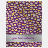 metaal, staal, platen, industrieel, bord, zwaar, fleece deken (Voorkant)