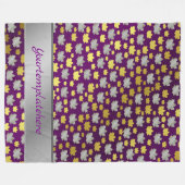 metaal, staal, platen, industrieel, bord, zwaar, fleece deken (Voorkant (Horizontaal))