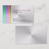 Metaal staal Professioneel schoongemaakt aluminium Visitekaartje (Voorkant / Achterkant)