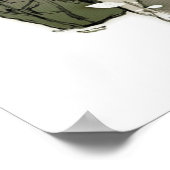 Metaal tandwiel vast 3 slang en het schip poster (Hoek)