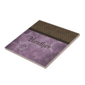 Metaal-tandwielkast-Tegel, Paars Tegeltje (Zijkant)